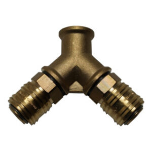 Aerotec 2-fach Verteiler - 3/8 Zoll IG - 2x Kupplung