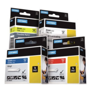 DYMO Schriftbandkassette Rhino ID1 18443 9mmx5,5m sw auf ws