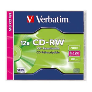 Verbatim CD-RW 43148 8-12x 700MB 80Min. Jewelcase 10 St./Pack.