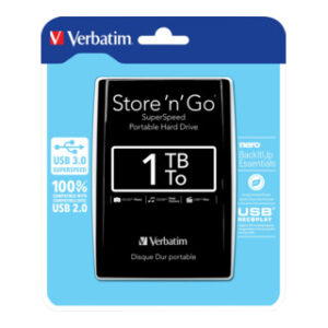 Verbatim Festplatte 1TB USB3.0 Extern,6,35cm(2,5Z) 53023