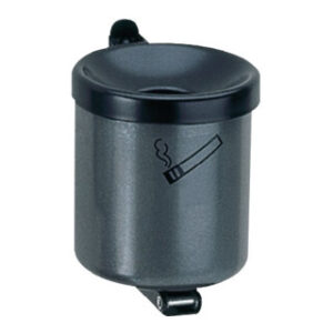 Wandascher, 2,4 Liter, Durchm.xH 150x145 mm, Stahlblech graphit