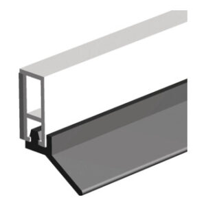 Abdichtungsschiene PTS-UL-ZK L.2100mm B.6mm selbstkl.Ku.blk weiß