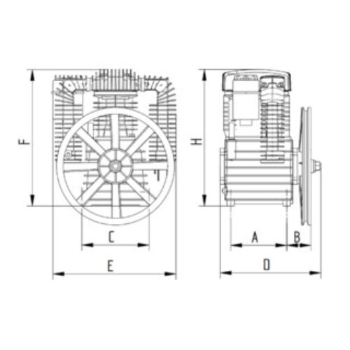 Aerotec SHM K25 Aggregat – 2 Zylinder – Doppelstufig – mit Nachkühler