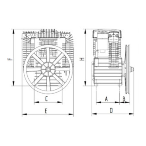 Aerotec SHM K50 Aggregat – 2 Zylinder – Doppelstufig – mit Nachkühler