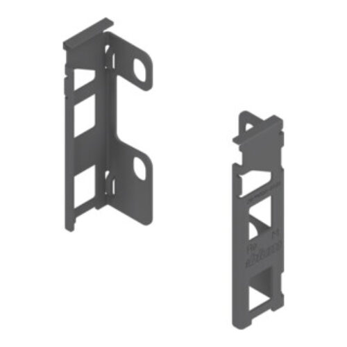 Blum LEGRABOX Holzrückwandhalter, Höhe M 106 mm, links/rechts, oriongrau matt