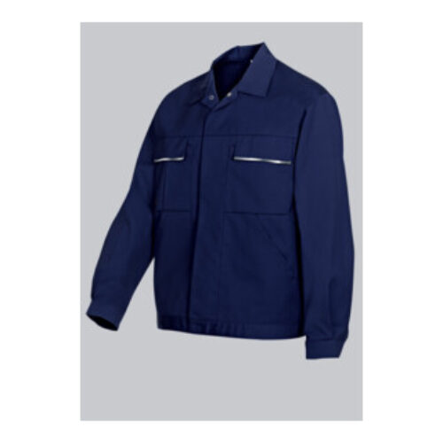 BP® Arbeitsjacke mit verdeckten Knöpfen, dunkelblau, Gr. 44/46, Länge l