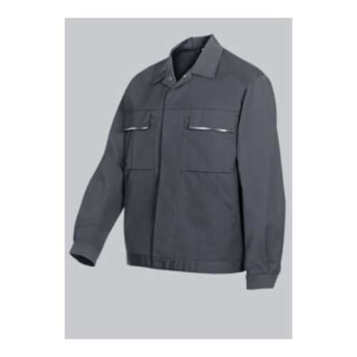 BP® Arbeitsjacke mit verdeckten Knöpfen, dunkelgrau, Gr. 52/54, Länge n