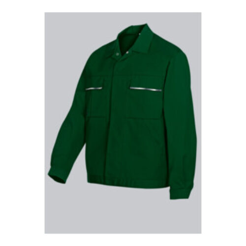 BP® Arbeitsjacke mit verdeckten Knöpfen, mittelgrün, Gr. 64/66, Länge n