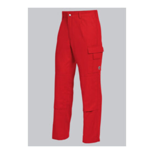 BP® Basic-Arbeitshose aus Baumwolle mit Kniepolstertaschen, rot, Gr. 42