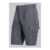 BP® Shorts mit verdeckten Knöpfen und Reflexelementen, dunkelgrau, Gr. 44, Länge n