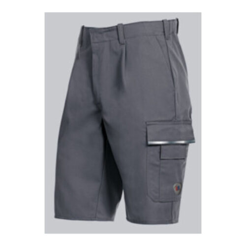 BP® Shorts mit verdeckten Knöpfen und Reflexelementen, dunkelgrau, Gr. 44, Länge n