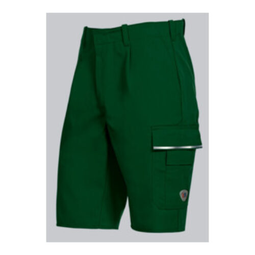 BP® Shorts mit verdeckten Knöpfen und Reflexelementen, mittelgrün, Gr. 48, Länge n