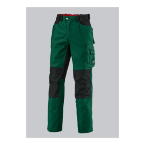 BP® Strapazierfähige Arbeitshose mit Kniepolstertaschen, mittelgrün/schwarz, Gr. 46, Länge l