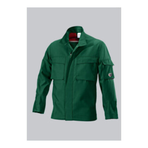 BP® Strapazierfähige Arbeitsjacke, mittelgrün/schwarz, Gr. 52/54, Länge l