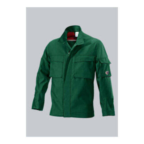 BP® Strapazierfähige Arbeitsjacke, mittelgrün/schwarz, Gr. 52/54, Länge n