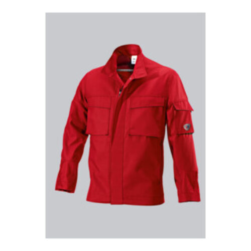 BP® Strapazierfähige Arbeitsjacke, rot/schwarz, Gr. 44/46, Länge l