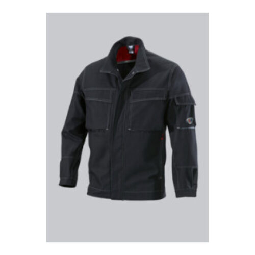 BP® Strapazierfähige Arbeitsjacke, schwarz/dunkelgrau, Gr. 44/46, Länge n