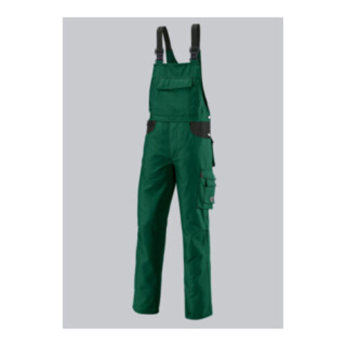 BP® Strapazierfähige Latzhose, mittelgrün/schwarz, Gr. 46, Länge n