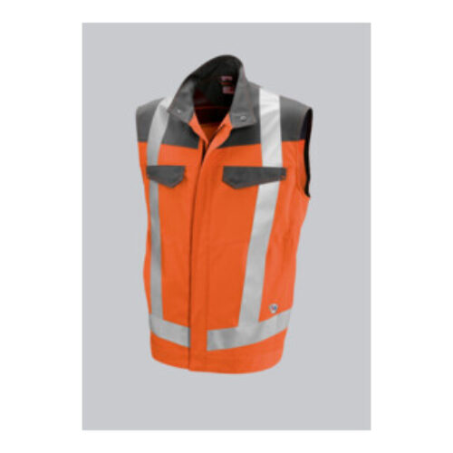 BP® Warnschutz-Weste, warnorange/dunkelgrau, Gr. 52/54, Länge n