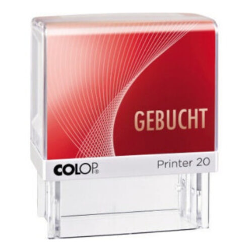 COLOP Textstempel Printer 20 GEBUCHT 100672 38mm Kunststoff rt