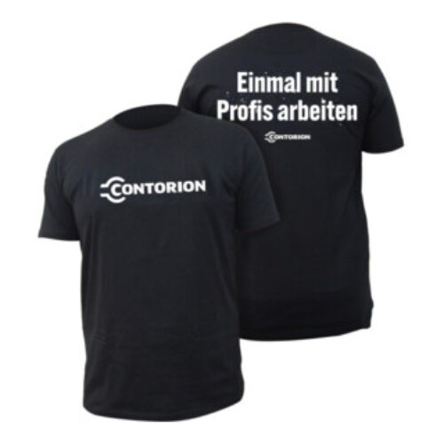 Contorion T-Shirt schwarz – “Einmal mit Profis arbeiten“ S