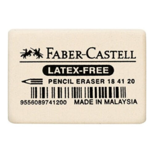 Faber-Castell Radierer 184120 Kautschuk weiß