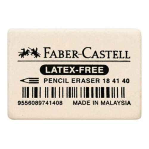 Faber-Castell Radierer 184140 Kautschuk weiß