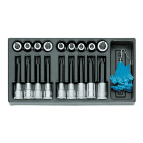 Gedore 1500 ES-ITX 19 LKP Satz Schraubendrehereinsätze 1/2″ in 1/3 ES-Modul