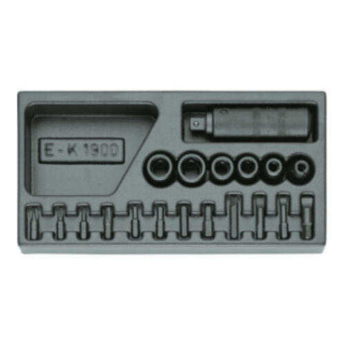 Gedore 1500 ES-K 1900 Schraubenlöser-Sortiment 1/2″ in 1/3 ES-Modul