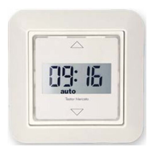 Kaiser Nienhaus Rollladensteuerung m. LCD Tagesprg.+Mem/Zufall Tastor Mercato rws