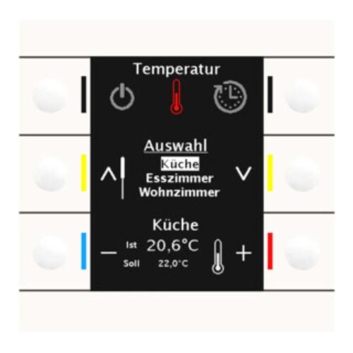 MDT technologies Bedienzentrale Smart 86 Farbdisplay rws/glän BE-BZS86.01