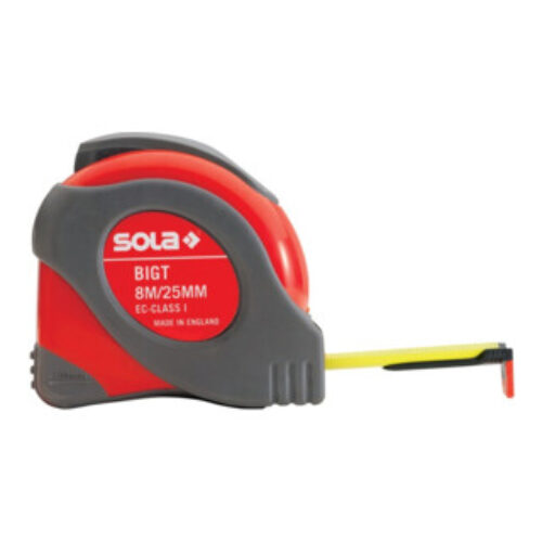 Sola Taschenrollbandmaß BigT L.8m B.25mm gelb