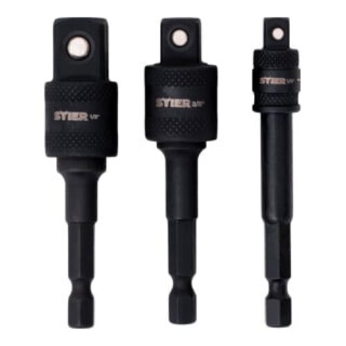 STIER Stecknuss-Adapter-Satz 1/4″ + 3/8″ + 1/2