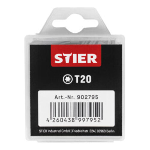 STIER TORX®-Bit-Großpackung T20