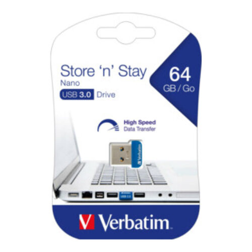 Verbatim USB-Stick 64GB 3.0 Nano Drive 98711