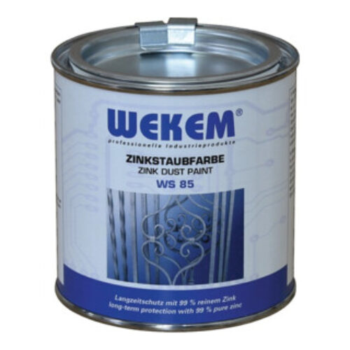 Zinkstaubfarbe WS85 dunkelgrau,metallisch ma 800g Dose WEKEM